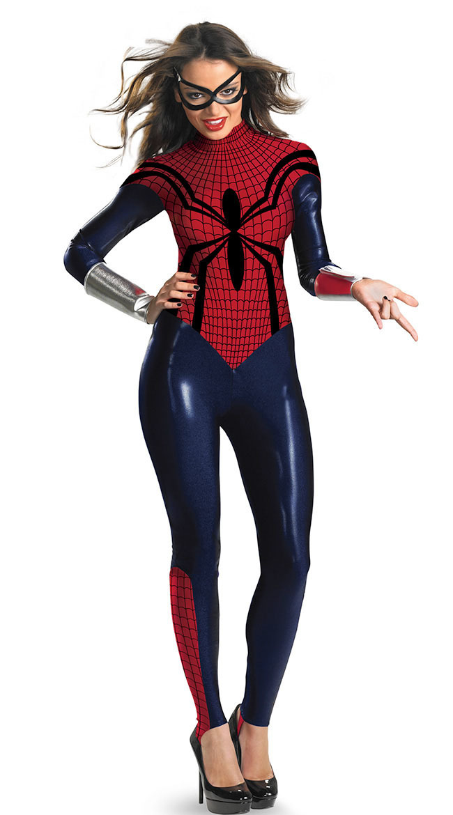 Superhero Costume Free Shipping High Quality Overall Costumes SPIDER GIRL B...