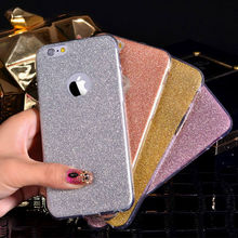 New Luxury Glitter Powder Ultra Thin Soft TPU Phone Back Cover Phone Case For Iphone 5 5S 6 6S 6Plus 6SPlus YC1289