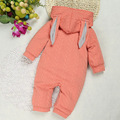 2016 Autumn Winter baby boys clothes Newborn Animal Rabbit thick thin baby Jumpsuit Children Outerwear Baby