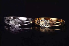 Hot Sale! Brand Luxury Women/Lover Bangle 18K Gold/Silver/Rose plated Titanium Stainless Steel pulseiras carter t bracelet
