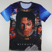 Free Shipping Summer Men T-shirts Super Star Michael Jackson MJ Tshirts Fashion Casual T Shirts Top Tees Man New Clothes