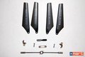Main Blades Tail Blade Connect Buckle Balance Bar Spare Main Grips for Syma S108g Full Set