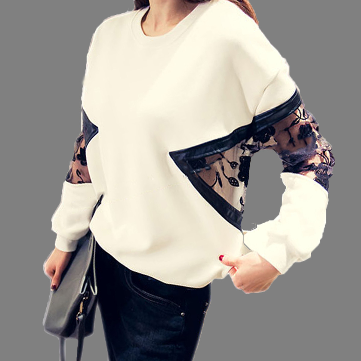   Sweatershirt            sudaderas mujer 2015 Blusas