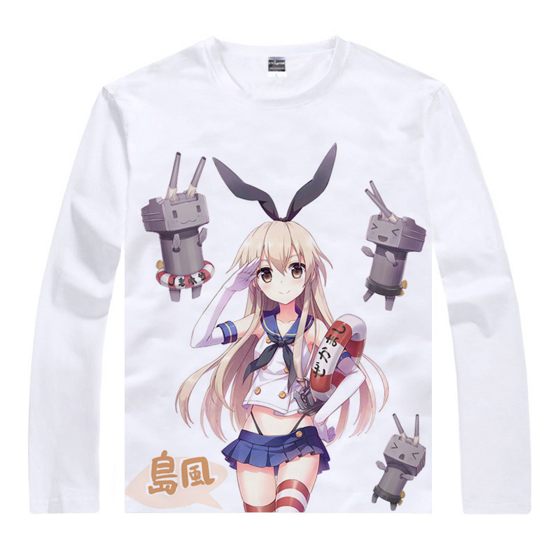 kantai collection shimakaze kongo o neck casual t shirt sleeve for t shirt for kantai collection shimakaze kongo o neck casual t shirt sleeve for t shirt for