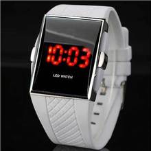 TradeMee LED Alarm Date Digital Men Women Sports Gel Quartz Wrist Watch