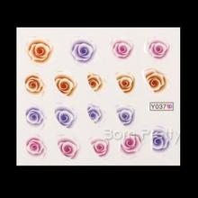 Nail Water Decals Sticker Transfer Sticker Charming Fantastic Rose Pattern Y037