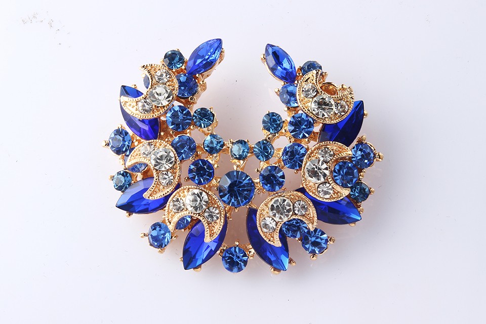 Colorful Big flower high-grade lovely crystal brooch fashion jewelry 