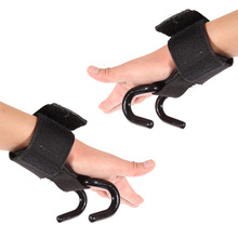 Pro Weight Lifting Training Gym Hook Grips Straps Gloves Wrist Support Lift DM#6