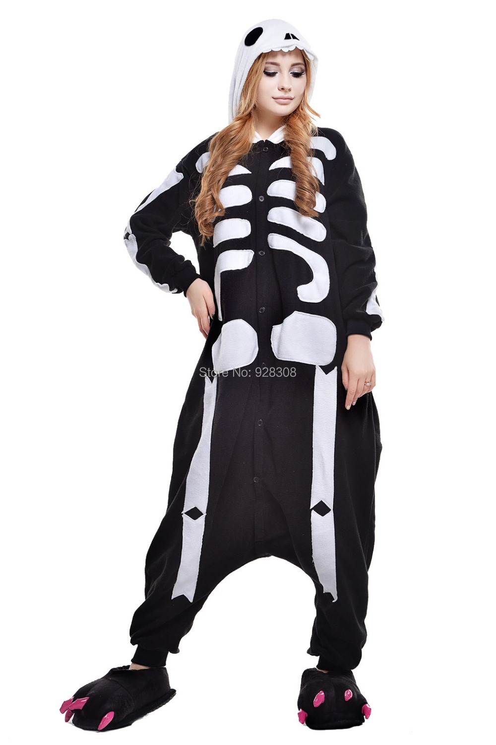 Skeleton costume pattern for adults