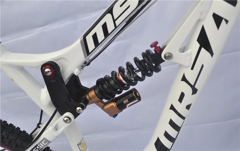 Bicicleta SHIMANO M455 Oil suspension Aluminium Alloy Soft-tail Frame Full Suspension Downhill Mountain Bikes 2613