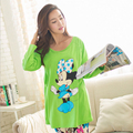 Summer stylematernity nursing nightgowns cotton nursing household Long sleeve pregnant women pajamas thin