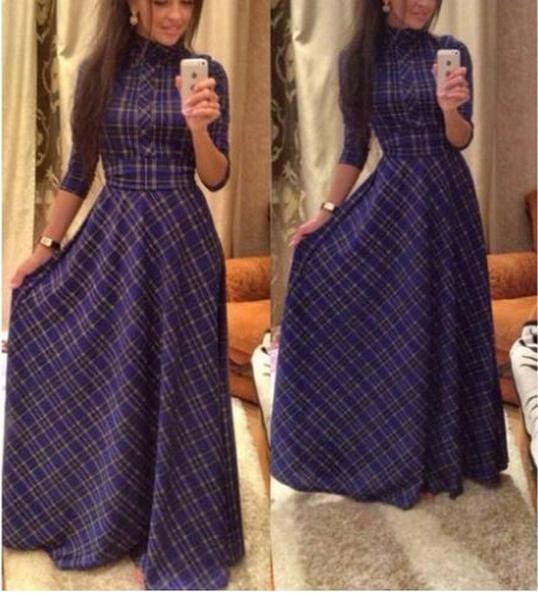 Special design elegant long dress summer style women dress o-neck sleeveless floor - length 2015 new maxi dress (3)