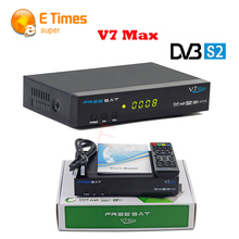 FREESAT V7 Max Satellite Receiver 1080P Full HD DVB-S2 Support USB PVR Ready and USB wifi DVB-S2 Tuner to Network Sharing TV Box