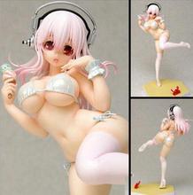 Classic Anime 17CM Super Sonic Figure Headphones Sexy Anime Figure Japanese Anime Men Kids Christmas Gift Free Shipping