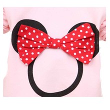 2014 New Fashion Autumn Baby Tees Cotton with Mickey Print Baby Tops girls T shirt Clothes