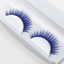 1 pairs color exaggerated fashion nightclub makeup fake eyelashes false eyelashes
