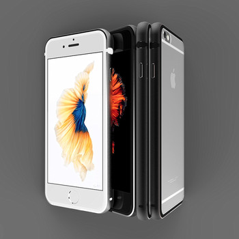 Etui plecki do iPhone 6 / 6S aluminium + sylikon cztery kolory