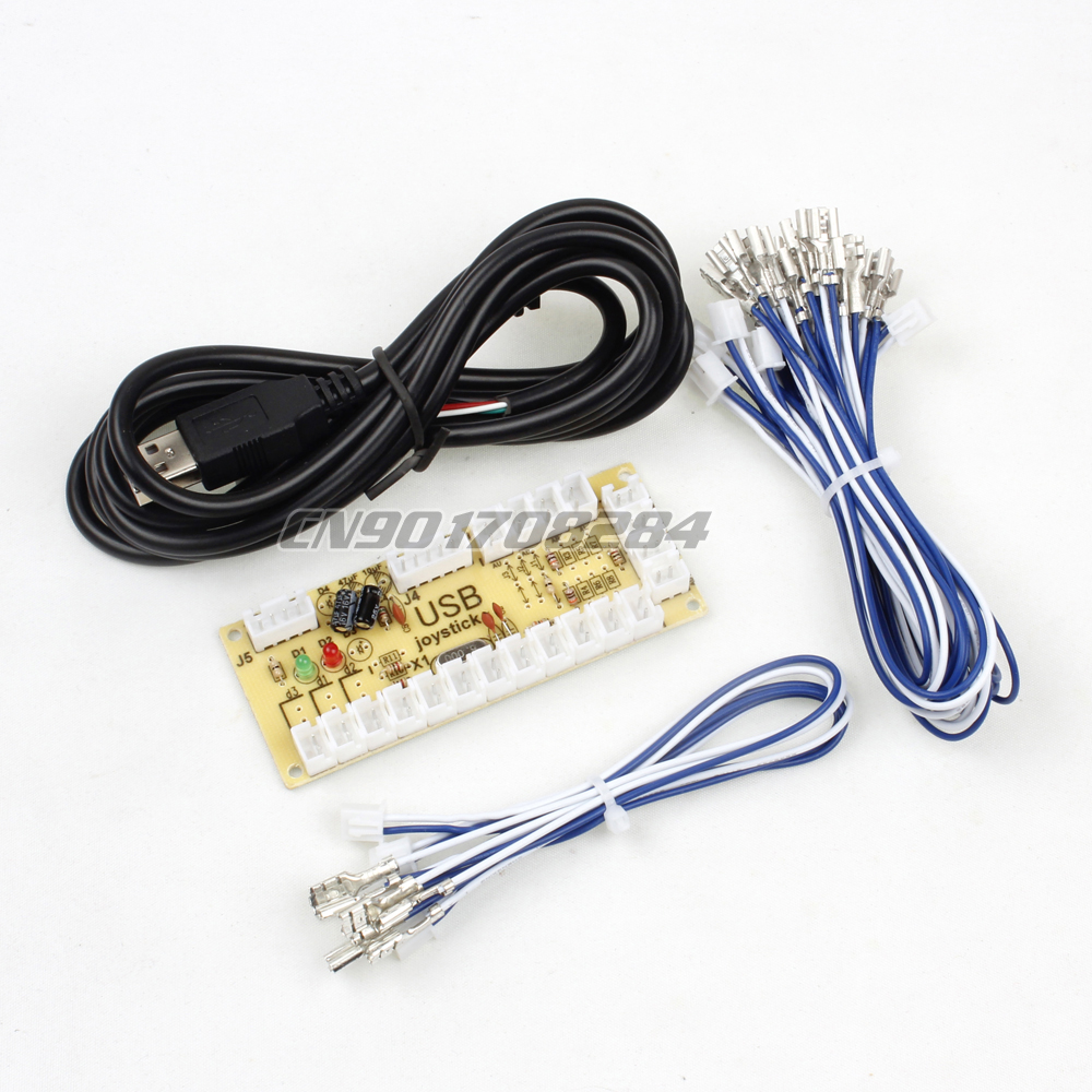 New Zero Delay USB Encoder PC to Joystick for Arcade Controllers 2pin