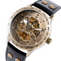 SHENHUA Skeleton Mechanical Watch Men Automatic Business Luxury Military Wristwatch Casual Male Clock Hours Relogio Masculino