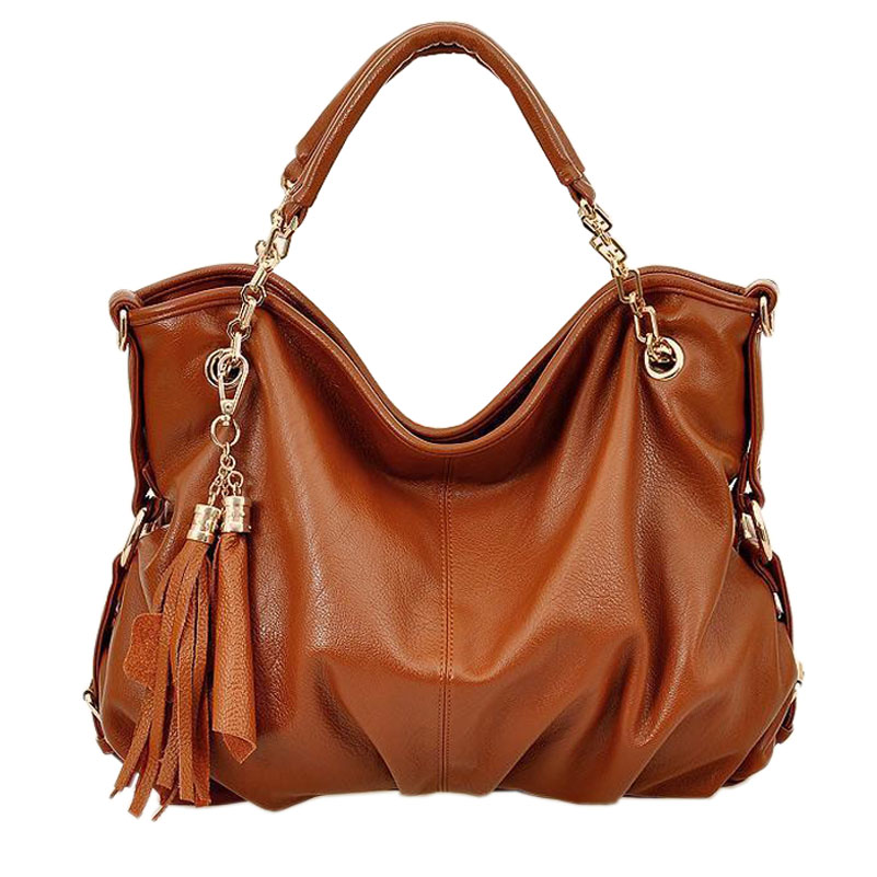 Women Shoulder Bags Quality Pu Leather Tote Handbags Casual Women Messenger Crossbody Tassel Bags Bolsos Women Tote Hobos Bag