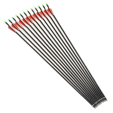 24Pcs lot Replaceable 30 inch Long Archery Carbon Arrow 500 spine Hunting Practice Archery for Long