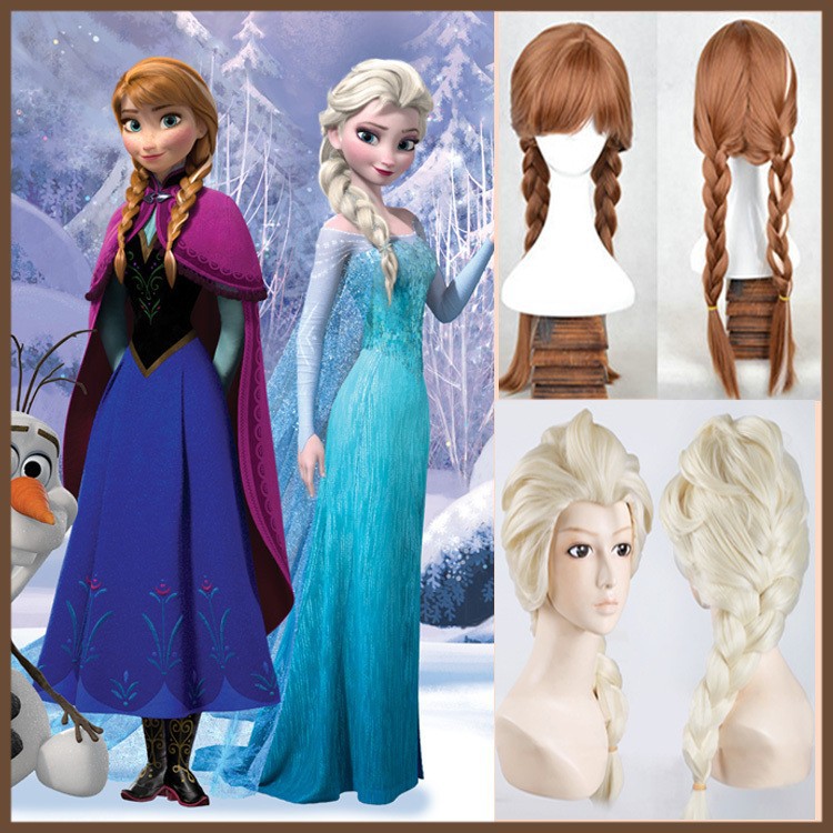 Synthetic-Cosplay-hair-long-Curly-hair-wigs-Snow-Adult-and-children-aged-5-12-years-Queen