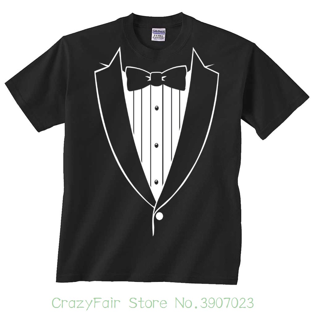 tuxedo tshirt wedding