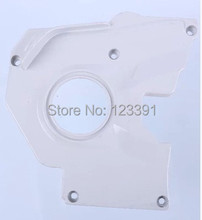 Envío gratis de alta calidad de la bomba de aceite cubierta lateral / cubre para STL gasolina de la motosierra MS380 / 381 del mercado de accesorios reparación y reemplazo