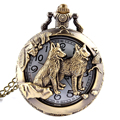 Polish Quartz Men Antique Pocket Watch Bronze Eiffel Tower Quartz watch Necklace Vintage Pendant Chain Mens