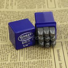 P80 1/4″ 6mm 9Pcs Numbers Steel Punch Stamp Die Set Metal Tool In Plastic Case