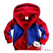 High Quality 2016 Autumn Fashion Boys Hoodies Moleton Hoodies Children Sweatshirts Boys Coats Spiderman Jackets Kids Outerwear