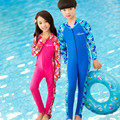 Kids Long Sleeve Swimwear One Piece Swimsuit Anti UV YKK Zipper Girls Bathing Suit Beach Wear
