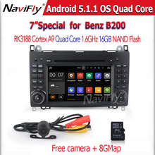 1024*600 Android 5.1 Car DVD Player for Mercedes/Benz Sprinter 2500 3000 Vito Viano W169 W245 W469 W906 GPS A9 Quad Core Wifi