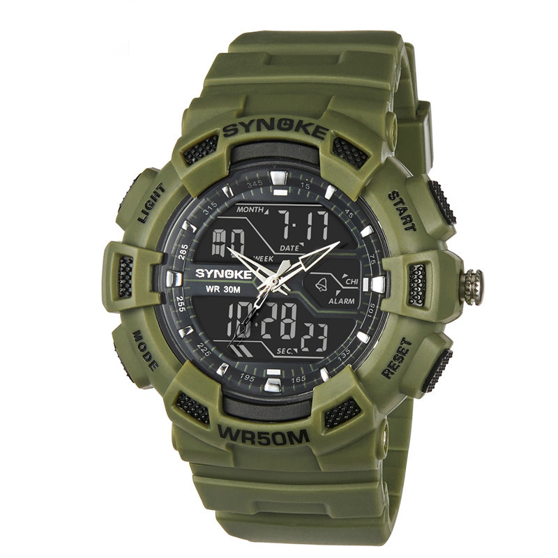 SYNOKE font b Fashion b font Watches Men Digital Quartz Watch Male Wristwatches Sport Quartz watch