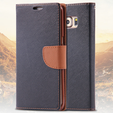 S6 Edge Plus Hit Color Magnetic Flip Leather Case For Samsung Galaxy S6 Edge Plus G928 Wallet Holster With Stand Cover Bags