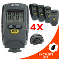 4 pieces x Digital Paint Coating Thickness Tester 1 25mm Iron Aluminum Base Metal Painting Coat