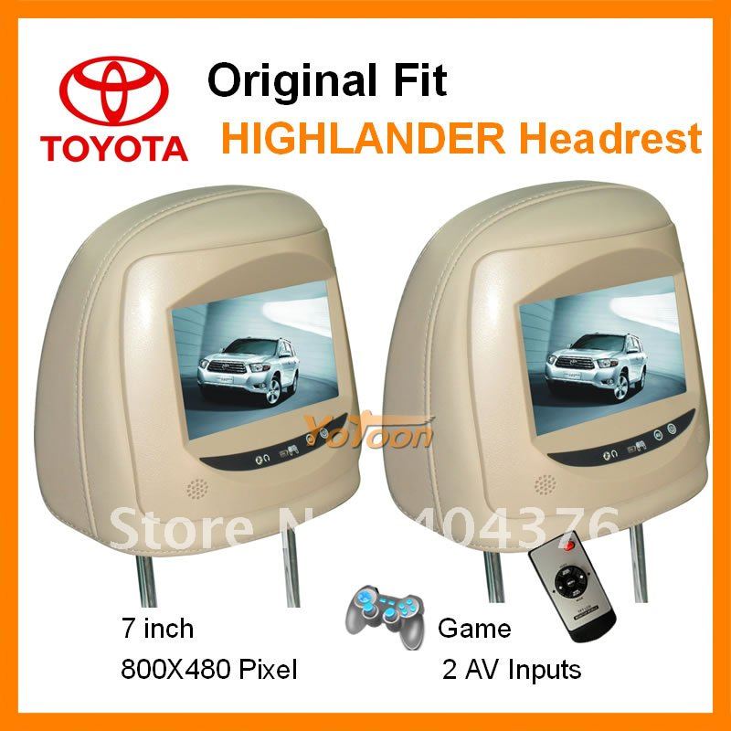 2010 toyota highlander headrest monitors #4