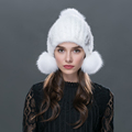 2016 New Women Winter Fashion Fur Hats Handmade Caps Female Warmer Elegant Party Headwear mink fur