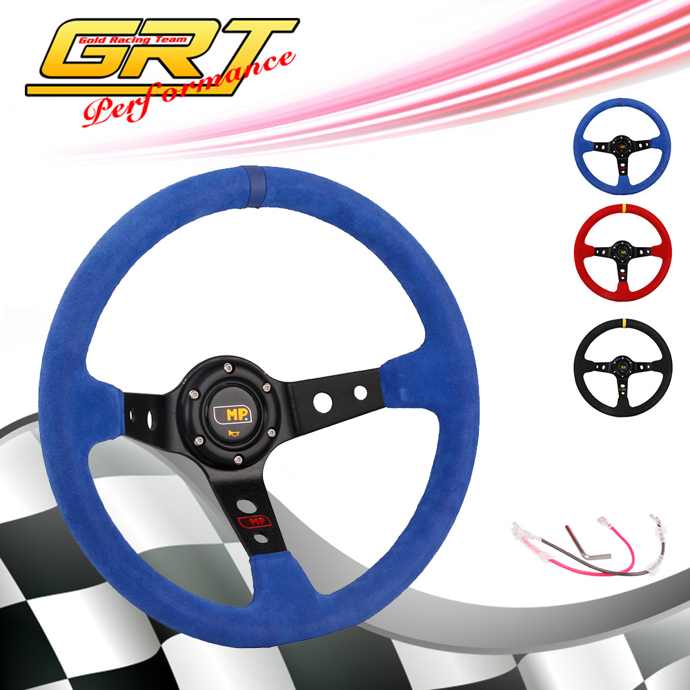 GRT - New Flat Rack Drifting Suede Steering Wheel ...