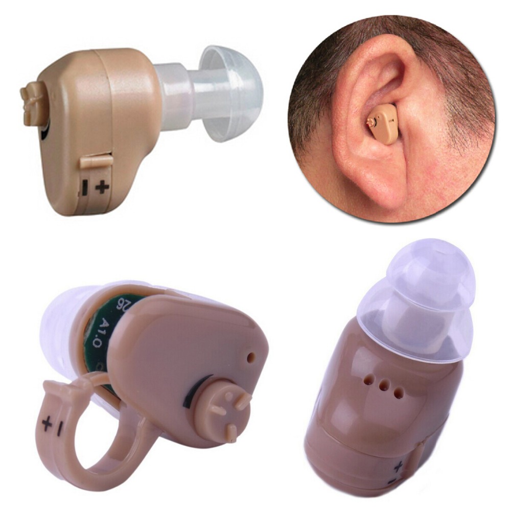 The Smallest invisible Hearing Aids High Quality Axon K-55 Personal Best Sound Amplifier Adjustable Tone Hear in ear