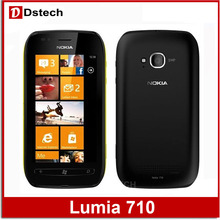 Original unlocked Lumia 710 cell phone Bluetooth WiFi 5mp Windows 3.7inch 8 GB storage free shipping