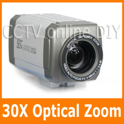 Security CCTV CCD 480TV Lines 30x Optical Auto Focus Zoom BOX Camera 3 3 99mm Lens