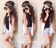 2015 New arrival Girls clothing set Lnice in European style fashion summer T shirt skirt harem