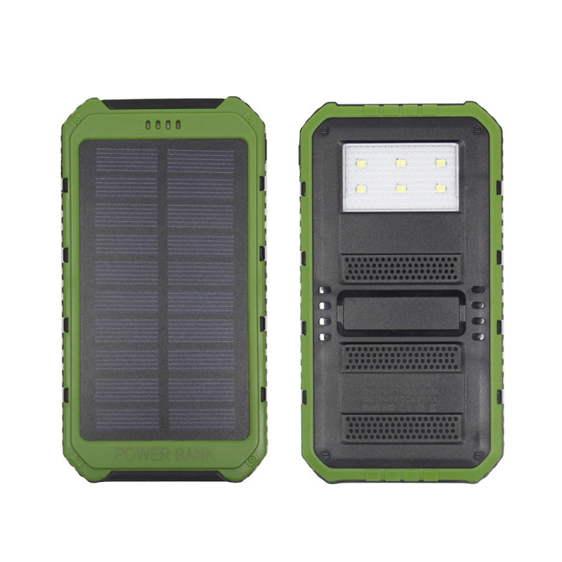 New Waterproof Solar Power Bank 10000mah Dual USB External Battery Solar Charger PowerBank With LED Light Lamp for Iphone New Waterproof Solar Power Bank 10000mah Dual USB External Battery Solar Charger PowerBank With LED Light Lamp for Iphone