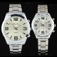 Parejas moda de cuarzo resistente al agua ocasional waches pulsera de negocios mem mujeres de acero inoxidable marca reloj wach