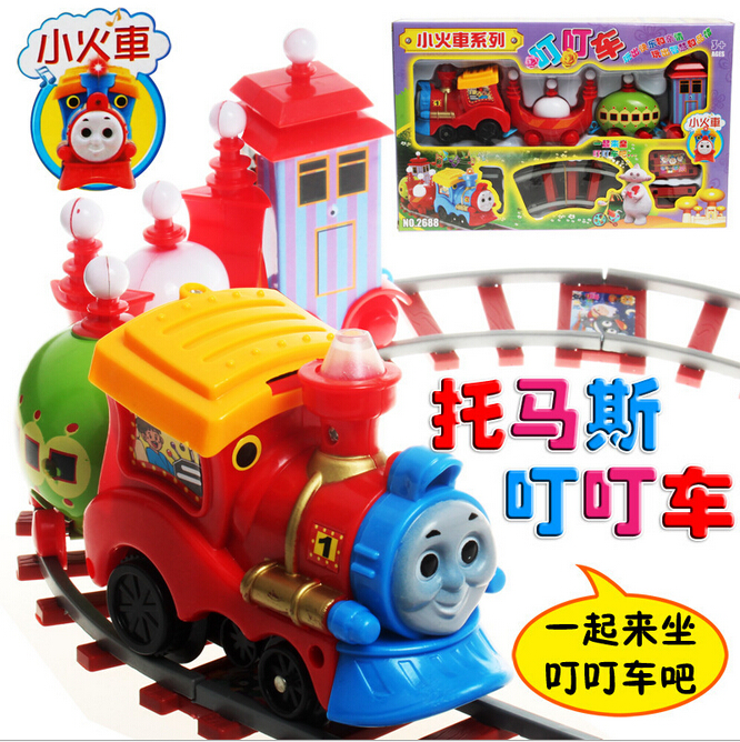 1 Set Thomas Train Toys Electric Rail Train Thomas & Friends Mini Electric Train Set Track Toy for Kids with Retail Box