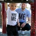 Summer family matching clothes cotton father and son clothes short sleeve family matching shirts mother and