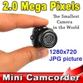 Micro Smallest Portable HD CMOS 2 0 Mega Pixel Pocket Video Audio Digital Camera Mini Camcorder