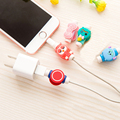 Cartoon Cable Protector Organizer Holder USB Cable Winder Cover For Apple IPhone 5 5s 6 6s