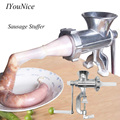 IYouNice Free Shipping 5 Hand Operated Sausage Meat Stuffer Homemade Manual Aluminum Sausage Filler Machine